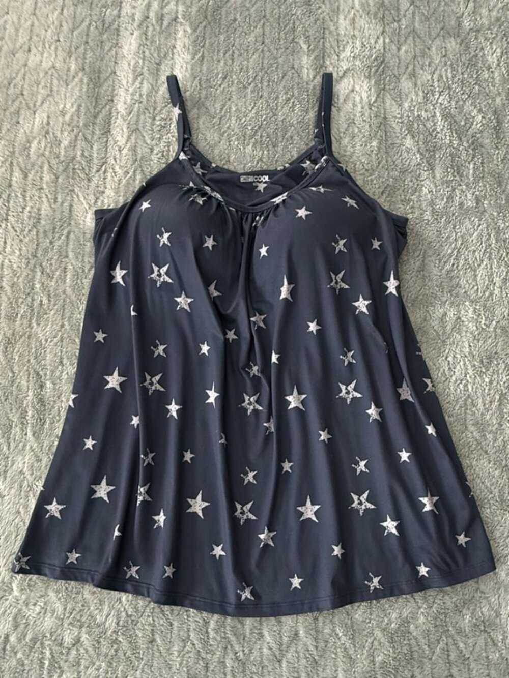 32 Degrees Cool Flowy Cami Tank with Built-In Bra XXL Like New